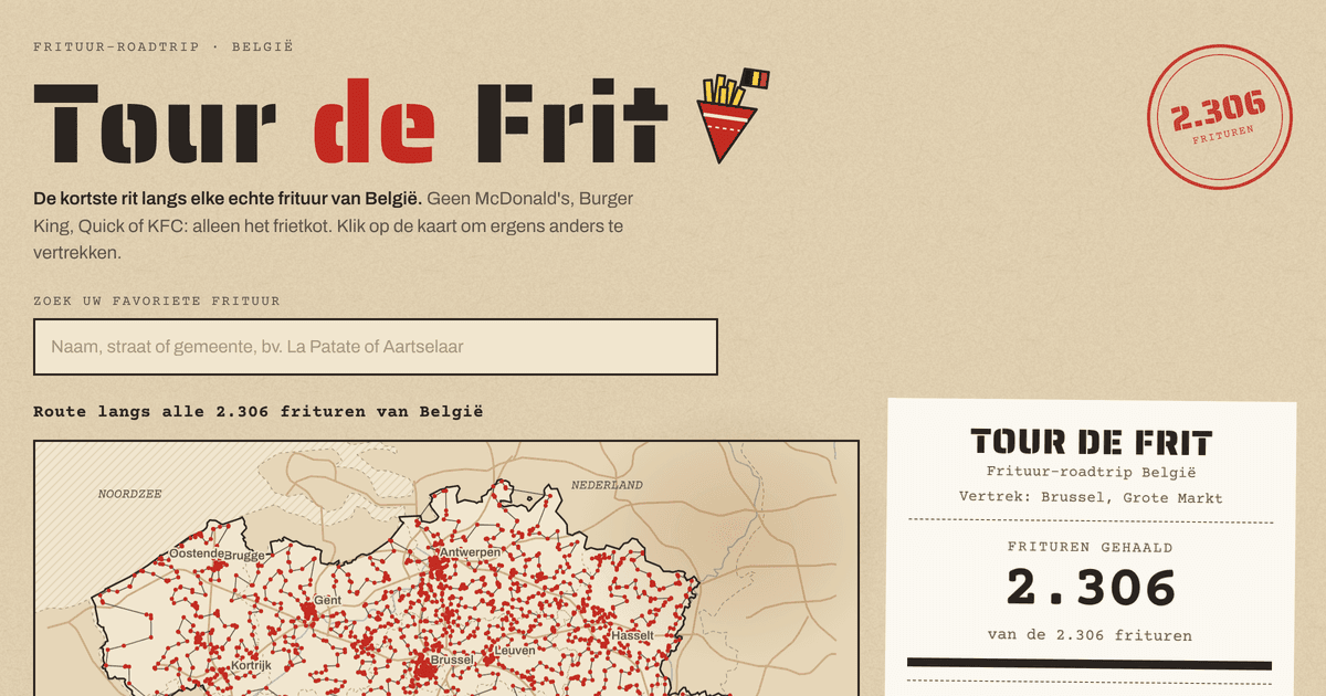 Beeld van Tour de Frit